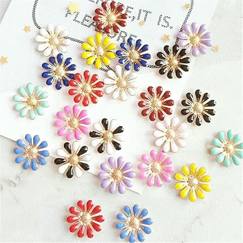 10 Stück/Los Legierung Tropfen Öl Metallknöpfe Kind DIY Haarschmuck Sonnenblume Braut Kopfbedeckung Material Dekorative Knöpfe-10 10 Stück/Los Legierung Tropfen Öl Metallknöpfe Kind DIY Haarschmuck Sonnenblume Braut Kopfbedeckung Material Dekorative Knöpfe-10 von YFSHC