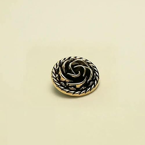 10 Stück/Los Neue Metallknöpfe Retro Kupfermantel Nähen für Herren- und Damenbekleidung Dekoration Knopfzubehör-10 Stück S8-25mm 10 Stück/Los Neue Metallknöpfe Retro Kupfermantel Nähen für Herren- und Damenbekleidung Dekoration Knopfzubehör-10 Stück S8-25mm von YFSHC