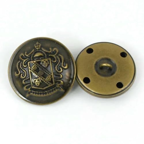 10 Stück 12–30 mm Metallknopf, Retro-Schaft, flache Knöpfe, hohle Kupferschnallen, Hemd, Mantel, Kleidung, Jeans, Verschluss, DIY-Nähzubehör, B3-13-Bronze-23,0 mm 10 Stück 12–30 mm Metallknopf, Retro-Schaft, flache Knöpfe, hohle Kupferschnallen, Hemd, Mantel, Kleidung, Jeans, Verschluss, DIY-Nähzubehör, B3-13-Bronze-23,0 mm von YFSHC