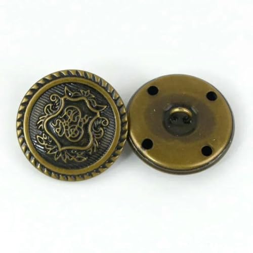 10 Stück 12–30 mm Metallknopf, Retro-Schaft, flache Knöpfe, hohle Kupferschnallen, Hemd, Mantel, Kleidung, Jeans, Verschluss, DIY-Nähzubehör, B3-15-Bronze-20 mm 10 Stück 12–30 mm Metallknopf, Retro-Schaft, flache Knöpfe, hohle Kupferschnallen, Hemd, Mantel, Kleidung, Jeans, Verschluss, DIY-Nähzubehör, B3-15-Bronze-20 mm von YFSHC