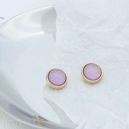 10 mm runde Metallknöpfe mit Schaft für Bekleidungsdesigner, golden, dekorativ, DIY-Bastelarbeiten, Kleidungsstück, Hemd, Pullover, Nähzubehör, lila, 10 Stück 10 mm runde Metallknöpfe mit Schaft für Bekleidungsdesigner, golden, dekorativ, DIY-Bastelarbeiten, Kleidungsstück, Hemd, Pullover, Nähzubehör, lila, 10 Stück von YFSHC