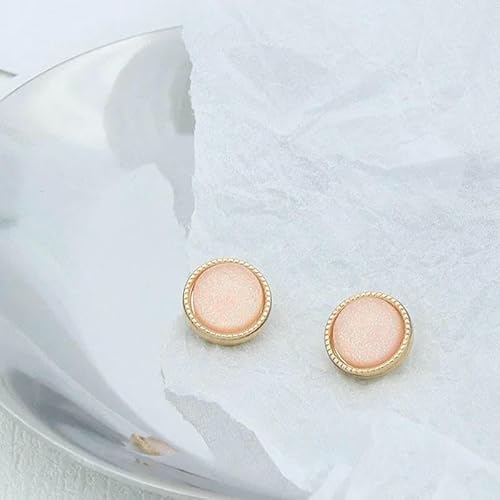 10 mm runde Metallknöpfe mit Schaft für Bekleidungsdesigner, golden, dekorativ, DIY-Bastelarbeiten, Kleidungsstück, Hemd, Pullover, Nähzubehör, rosa, 10 Stück 10 mm runde Metallknöpfe mit Schaft für Bekleidungsdesigner, golden, dekorativ, DIY-Bastelarbeiten, Kleidungsstück, Hemd, Pullover, Nähzubehör, rosa, 10 Stück von YFSHC
