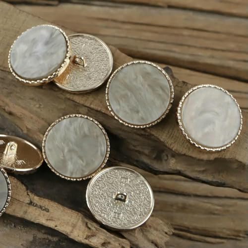 12 Stück 15–25 mm runde Muschelimitat-Dekoknöpfe, modische Kleidung, hochwertige Metallknöpfe, Nähzubehör, N399, Antik-Zink, 18 mm 12 Stück 15–25 mm runde Muschelimitat-Dekoknöpfe, modische Kleidung, hochwertige Metallknöpfe, Nähzubehör, N399, Antik-Zink, 18 mm von YFSHC