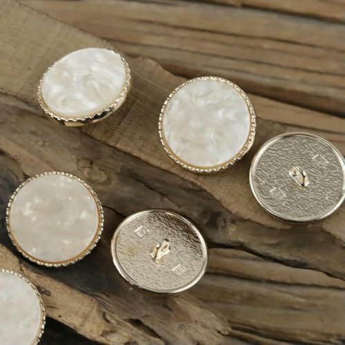 12 Stück 15–25 mm runde Muschelimitat-Dekoknöpfe, modische Kleidung, hochwertige Metallknöpfe, Nähzubehör, N399, Antikmessing, 18 mm 12 Stück 15–25 mm runde Muschelimitat-Dekoknöpfe, modische Kleidung, hochwertige Metallknöpfe, Nähzubehör, N399, Antikmessing, 18 mm von YFSHC