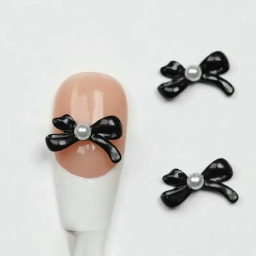 20 Stück 3D Rosa Ballettband Bowknot Schleife Ballerina Mädchen Legierung Perle Nagelkunst DIY Nägel Zubehör Dekoration Charms-ML05-3 von YFSHC