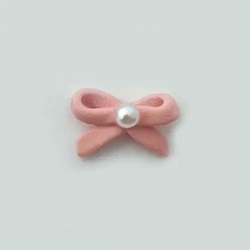 20 Stück 3D Rosa Ballettband Bowknot Schleife Ballerina Mädchen Legierung Perle Nagelkunst DIY Nägel Zubehör Dekoration Charms-ML07-3 von YFSHC