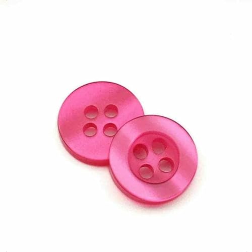 20 bis 150 Stück, 2,6 mm, perlmuttartiger Knopf aus Kunstharz, echte Wellpappe, vier Ösen, breitkrempiger Perlmuttknopf, farbiges Hemdfutter, Rosarot, 50 Stück 20 bis 150 Stück, 2,6 mm, perlmuttartiger Knopf aus Kunstharz, echte Wellpappe, vier Ösen, breitkrempiger Perlmuttknopf, farbiges Hemdfutter, Rosarot, 50 Stück von YFSHC