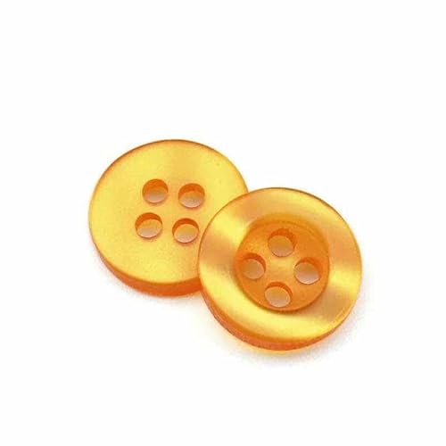 20 bis 150 Stück, 2,6 mm, perlmuttfarbener Knopf aus Kunstharz, echte Wellpappe, vier Ösen, breitkrempiger Perlmuttknopf, farbiges Hemdfutter, Gelb-Orange, 50 Stück 20 bis 150 Stück, 2,6 mm, perlmuttfarbener Knopf aus Kunstharz, echte Wellpappe, vier Ösen, breitkrempiger Perlmuttknopf, farbiges Hemdfutter, Gelb-Orange, 50 Stück von YFSHC