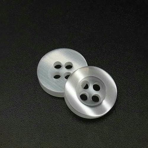 20 bis 150 Stück, 2,6 mm, perlmuttfarbener Knopf aus Kunstharz mit echter Wellpappe, vier Ösen, breitkrempiger Perlmuttknopf, farbiges Hemdfutter, Weiß, 20 Stück 20 bis 150 Stück, 2,6 mm, perlmuttfarbener Knopf aus Kunstharz mit echter Wellpappe, vier Ösen, breitkrempiger Perlmuttknopf, farbiges Hemdfutter, Weiß, 20 Stück von YFSHC