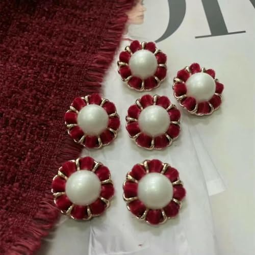 5 Stück rote Lederknöpfe zum Nähen für luxuriöse Kaschmirmäntel, Pullover, Röcke, 5-756-3-18 mm 5 Stück rote Lederknöpfe zum Nähen für luxuriöse Kaschmirmäntel, Pullover, Röcke, 5-756-3-18 mm von YFSHC