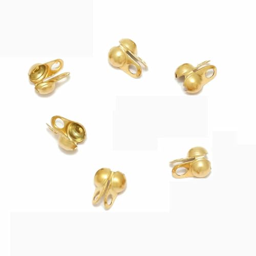 50–100 Stück Goldbeschlag Edelstahl-Kugelkette Kalotte Crimps Perlen Verbinder Endverschlüsse für DIY Armband Halskette Herstellung-zy Gold 2 mm 50–100 Stück Goldbeschlag Edelstahl-Kugelkette Kalotte Crimps Perlen Verbinder Endverschlüsse für DIY Armband Halskette Herstellung-zy Gold 2 mm von YFSHC