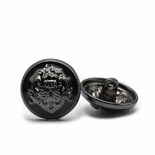6 Stück 10–28 mm goldene Metallknöpfe, Kleidungsstück, Mantel, Nähzubehör, Knöpfe zum Basteln von Kleidung, schwarzer Punkt, Ölknopf, Punkt, Ölknopf, 12–15 mm 6 Stück 10–28 mm goldene Metallknöpfe, Kleidungsstück, Mantel, Nähzubehör, Knöpfe zum Basteln von Kleidung, schwarzer Punkt, Ölknopf, Punkt, Ölknopf, 12–15 mm von YFSHC