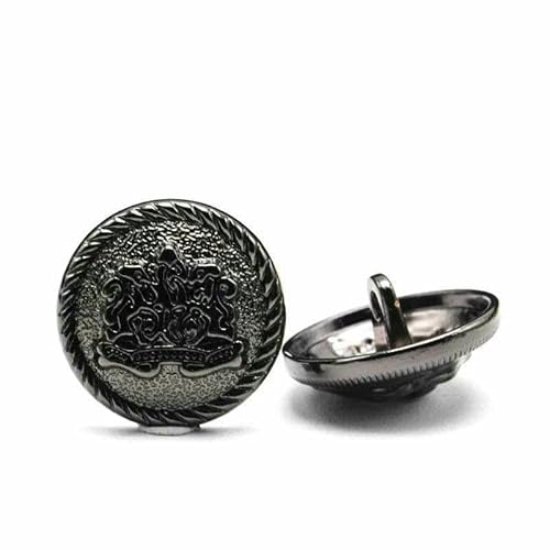 6 Stück 10–28 mm goldene Metallknöpfe, Kleidungsstück, Mantel, Nähzubehör, Knöpfe zum Basteln von Kleidung, schwarzer Punkt, Ölknopf, Punkt, Ölknopf, 2–18 mm 6 Stück 10–28 mm goldene Metallknöpfe, Kleidungsstück, Mantel, Nähzubehör, Knöpfe zum Basteln von Kleidung, schwarzer Punkt, Ölknopf, Punkt, Ölknopf, 2–18 mm von YFSHC