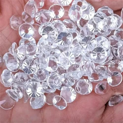 Crystal AB Klare Hotfix-Strasssteine, superhelle Glas-Strasssteine zum Aufbügeln für Nailart, Stoff, Kleidung, Transparent, SS34, 288 Stück von YFSHC