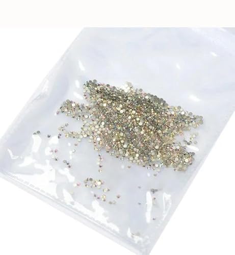 SS3-SS8 1440 Stück Kristall AB Gold 3D Nicht Hotfix Flatback Strass Nähen & Stoff Kleidung Nail Art Strass Dekorationen-AB ss4 1440 Stück-1 Beutel von YFSHC