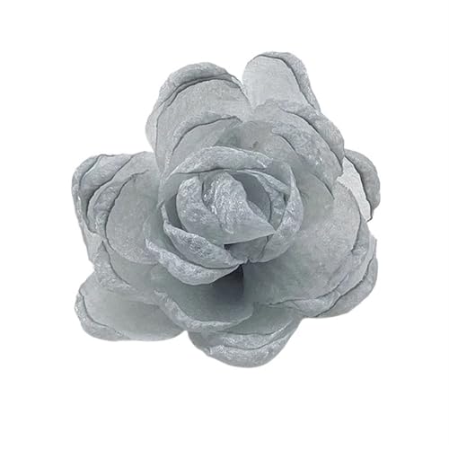 YGLEEULI Chiffon Blumen Handgemachte Chiffon Blume Hochzeit Kleidung Dekor DIY Herstellung Zubehör Seide Blume Köpfe Hochzeit Wand Dekoration(Grey) von YGLEEULI