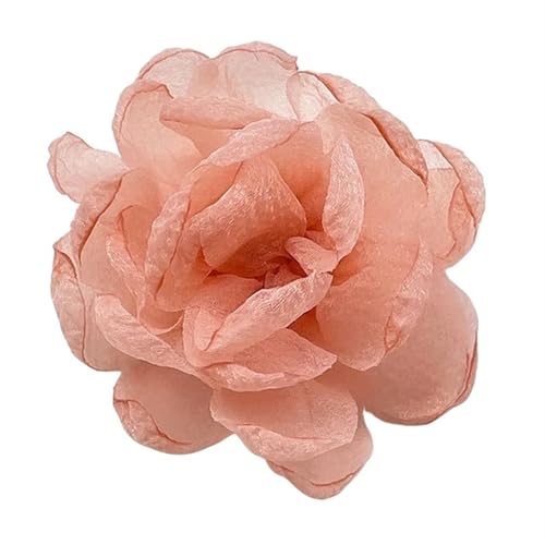 YGLEEULI Chiffon Blumen Handgemachte Chiffon Blume Hochzeit Kleidung Dekor DIY Herstellung Zubehör Seide Blume Köpfe Hochzeit Wand Dekoration(Pink) von YGLEEULI