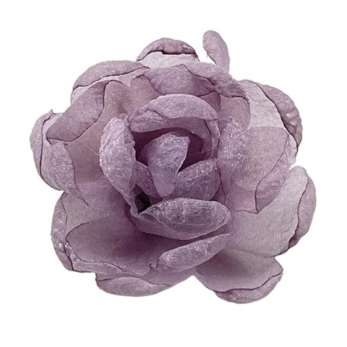 YGLEEULI Chiffon Blumen Handgemachte Chiffon Blume Hochzeit Kleidung Dekor DIY Herstellung Zubehör Seide Blume Köpfe Hochzeit Wand Dekoration(Purple) von YGLEEULI