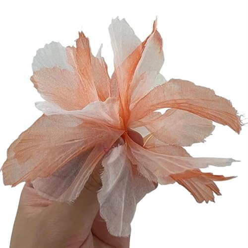 YGLEEULI Chiffon Blumen Simulierte Blume 3D Spitze Blume Kopf Hause Hintergrund Wand Kleidung Schuhe Hüte Kleid Dekoration Chiffon Zubehör(11,10pcs) von YGLEEULI