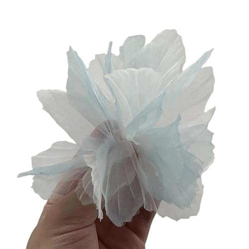 YGLEEULI Chiffon Blumen Simulierte Blume 3D Spitze Blume Kopf Hause Hintergrund Wand Kleidung Schuhe Hüte Kleid Dekoration Chiffon Zubehör(15,40pcs) von YGLEEULI