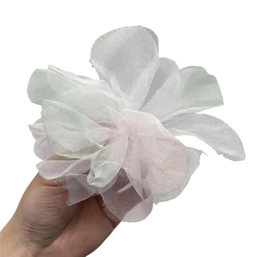 YGLEEULI Chiffon Blumen Simulierte Blume 3D Spitze Blume Kopf Hause Hintergrund Wand Kleidung Schuhe Hüte Kleid Dekoration Chiffon Zubehör(16,30pcs) von YGLEEULI