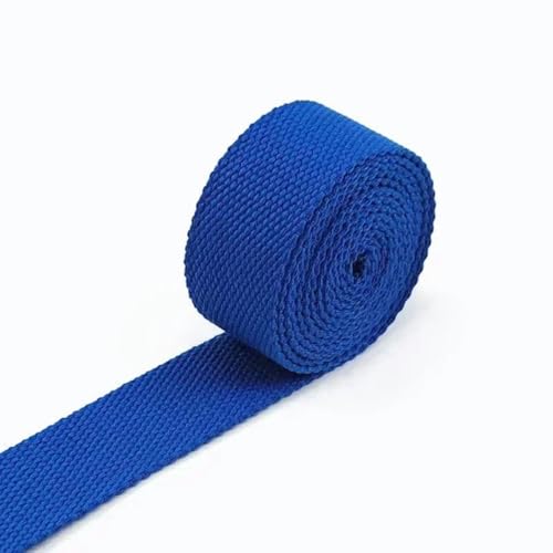 1–10 Meter 25 mm Polyester-Gurtband, Band zum Dekorieren von Gürteln, Canvas-Gürtel, Baumwoll-Taschengurt, Schrägband, Zubehör zum Nähen-16Königsblau-25 mm-1 Meter von YGTGJ