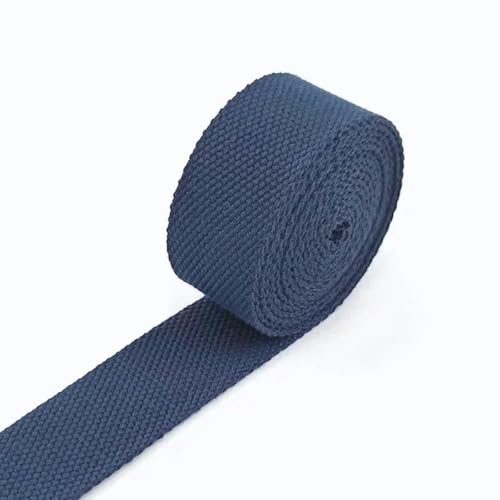 1–10 Meter 25 mm Polyester-Gurtband, Band zum Dekorieren von Gürteln, Canvas-Gürtel, Baumwoll-Taschengurt, Schrägband, Zubehör zum Nähen-18Marineblau-25 mm-1 Meter von YGTGJ