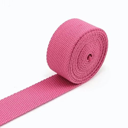 1–10 Meter 25 mm Polyester-Gurtband, Band zum Dekorieren von Gürteln, Canvas-Gürtel, Baumwoll-Taschengurt, Schrägband, Zubehör zum Nähen-1Pink-25 mm-1 Meter von YGTGJ