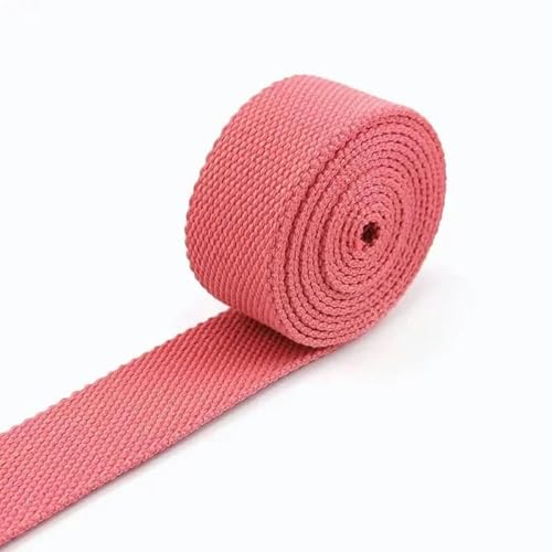 1–10 Meter 25 mm Polyester-Gurtband, Band zum Dekorieren von Gürteln, Canvas-Gürtel, Baumwoll-Taschengurt, Schrägband, Zubehör zum Nähen-3Hellorange-25 mm-1 Meter von YGTGJ