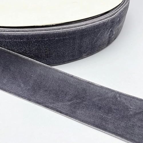 10/15/20/25/38 mm farbiges einseitiges Polyester-Samtband für Schleifen, Weihnachtsband, Partydekorationen, 15–25 mm (5 Yards) von YGTGJ