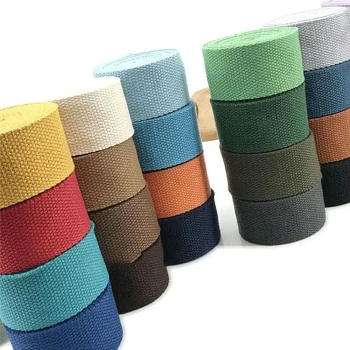 10 Meter 30 mm breites Canvasband, Polyester-Baumwoll-Gurtband, Nähtasche, Gürtelzubehör für die Gürtelherstellung, Nähen, DIY-Handwerk, A, 1–3 cm von YGTGJ