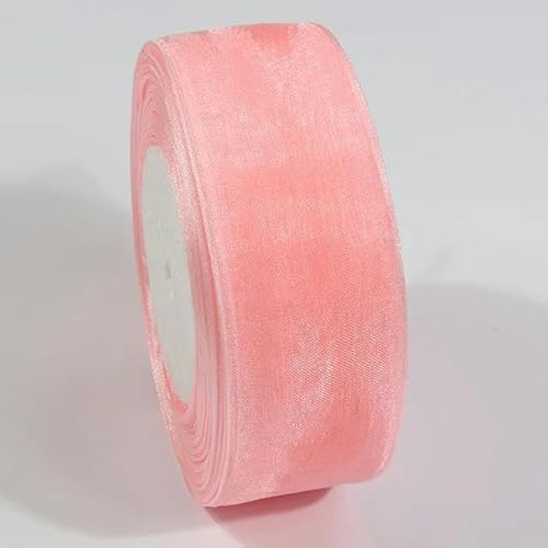 10 Meter transparentes Chiffonband, Organza-Spitzenbänder für Heimwerker, Weihnachten, Halloween, Hochzeitsdekoration, Verpackungsstoff-DA007-10 mm von YGTGJ