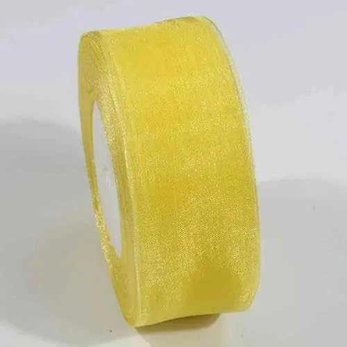 10 Meter transparentes Chiffonband, Organza-Spitzenbänder für Heimwerker, Weihnachten, Halloween, Hochzeitsdekoration, Verpackungsstoff-DA015-10 mm von YGTGJ