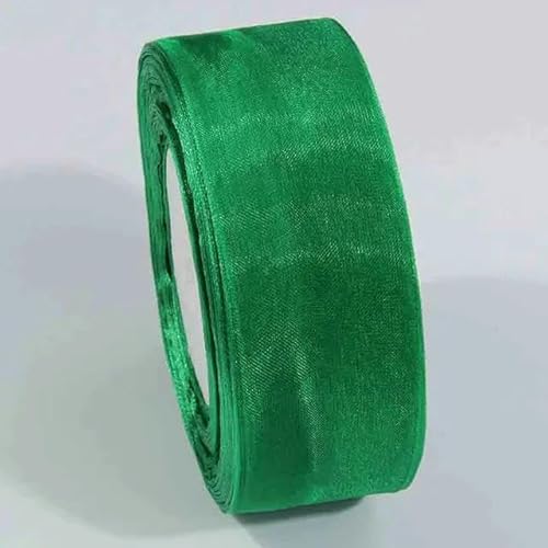 10 Meter transparentes Chiffonband, Organza-Spitzenbänder für Heimwerker, Weihnachten, Halloween, Hochzeitsdekoration, Verpackungsstoff-DA019-10 mm von YGTGJ