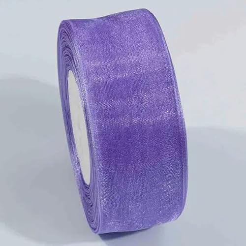 10 Meter transparentes Chiffonband, Organza-Spitzenbänder für Heimwerker, Weihnachten, Halloween, Hochzeitsdekoration, Verpackungsstoff-DA021-6 mm von YGTGJ