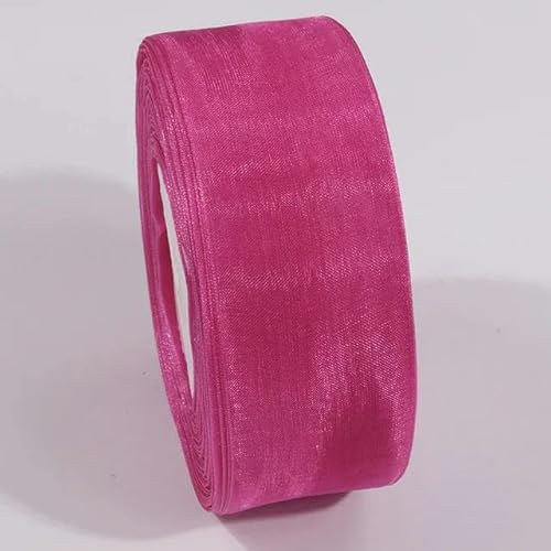 10 Meter transparentes Chiffonband, Organza-Spitzenbänder für Heimwerker, Weihnachten, Halloween, Hochzeitsdekoration, Verpackungsstoff-DA028-10 mm von YGTGJ