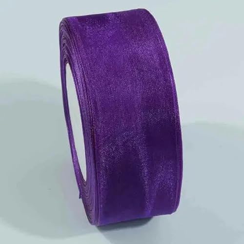 10 Meter transparentes Chiffonband, Organza-Spitzenbänder für Heimwerker, Weihnachten, Halloween, Hochzeitsdekoration, Verpackungsstoff-DA034-20 mm von YGTGJ