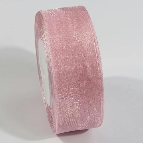 10 Meter transparentes Chiffonband, Organza-Spitzenbänder für Heimwerker, Weihnachten, Halloween, Hochzeitsdekoration, Verpackungsstoff-DA041-20 mm von YGTGJ