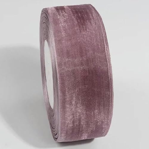 10 Meter transparentes Chiffonband, Organza-Spitzenbänder für Heimwerker, Weihnachten, Halloween, Hochzeitsdekoration, Verpackungsstoff-DA092-52 mm von YGTGJ