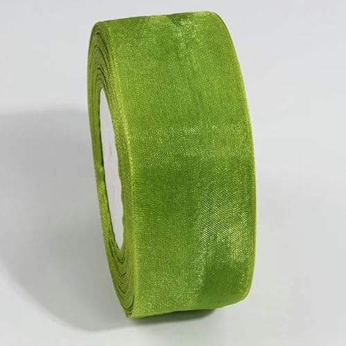 10 Meter transparentes Chiffonband, Organza-Spitzenbänder für Heimwerker, Weihnachten, Halloween, Hochzeitsdekoration, Verpackungsstoff-DA095-15 mm von YGTGJ