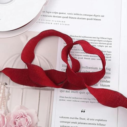 10 Yards handgefertigte Chiffon-Bänder mit ausgefransten Kanten, DIY-Hochzeitseinladungen, Verpackungssträuße, Verpackung von Partydekorationen, 04-10 Yards x 2,5 cm von YGTGJ