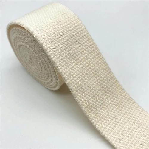 25 mm, 30 mm, 38 mm, 2 Yards, Baumwollgurtband, Canvas-Baumwollband zum Umreifen von Rucksäcken, Basteln, DIY-Gürteltaschenzubehör-03-25 mm, 2 Yards von YGTGJ