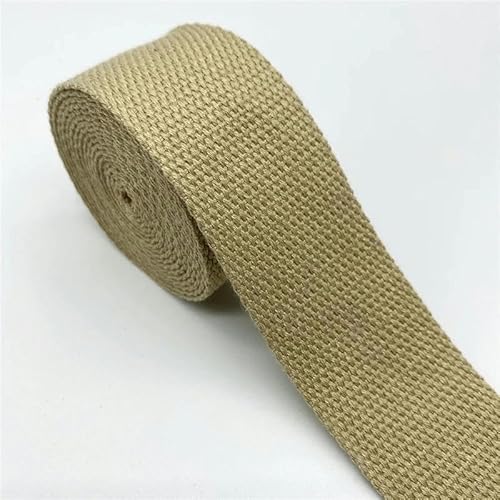 25 mm, 30 mm, 38 mm, 2 Yards, Baumwollgurtband, Canvas-Baumwollband zum Umreifen von Rucksäcken, Basteln, DIY-Gürteltaschenzubehör-04-38 mm, 2 Yards von YGTGJ