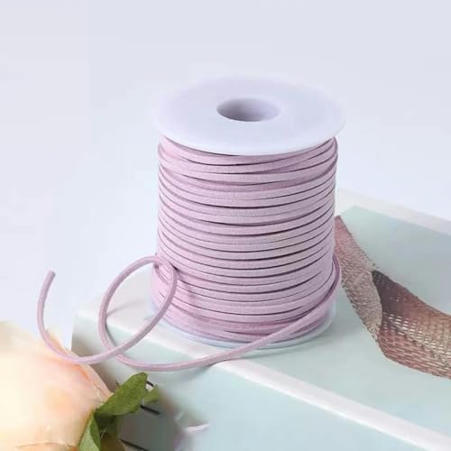 45 m/Rolle DIY Blumendekobänder Schmuckpaket Samtband Zubehör Fadenschnur Kunstwildleder geflochtene Kordel Leder-23–45 Meter von YGTGJ