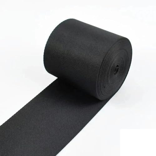 5 Meter 10–100 mm schwarzes Nylon-Gurtband für Taschengurte, Rucksäcke, Haustierhalsbänder, Gürtelbänder, DIY-Schrägband, Nähzubehör, 80 mm von YGTGJ