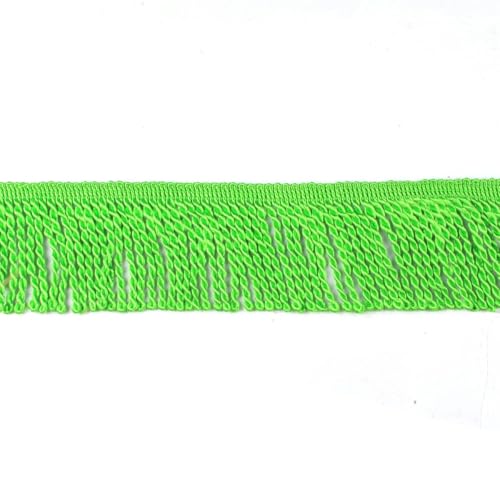 5 Yard/Lot Seidenquaste Fransenbesatz Spitzenband Spitzenbesatz Stickerei Spitze Stoff Nähen Kleidungsstück Schuhe Tasche Quasten für Schmuck DIY-Grün-6cm-10 Yard von YGTGJ