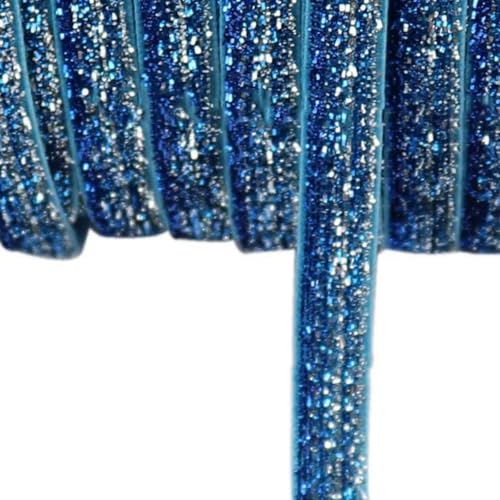 5 Yards 10 mm Glitzer-Samtband zum Verpacken von DIY-Haarschleifen, handgefertigt, für Hochzeitsfeier, Weihnachtsdekoration, Nähstoff-A-031-10 mm (5 Yards) von YGTGJ