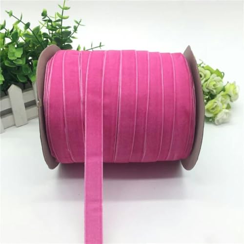 5 Yards 5/8"(15mm) Samtband Hochzeitsfeier Dekoration Handgemachtes Band Umwickeln Haarschleife DIY Weihnachtsband-Rose von YGTGJ