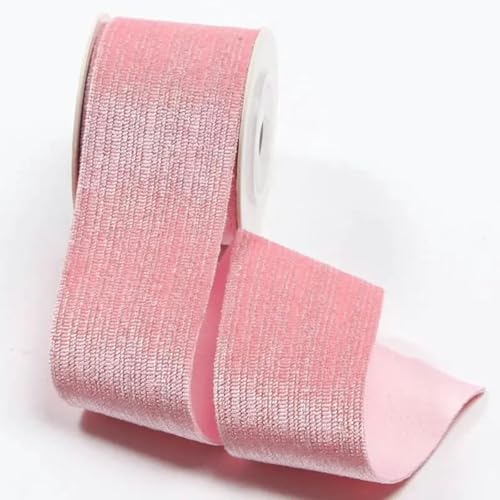 5 Yards weiches, glänzendes Samtband für Heimwerkerarbeiten, Schleifen, Kopfbedeckungen, Verpackungsmaterial, Vorhänge, Kleidung, Nähzubehör, Dekor-Han Pink-15 mm von YGTGJ