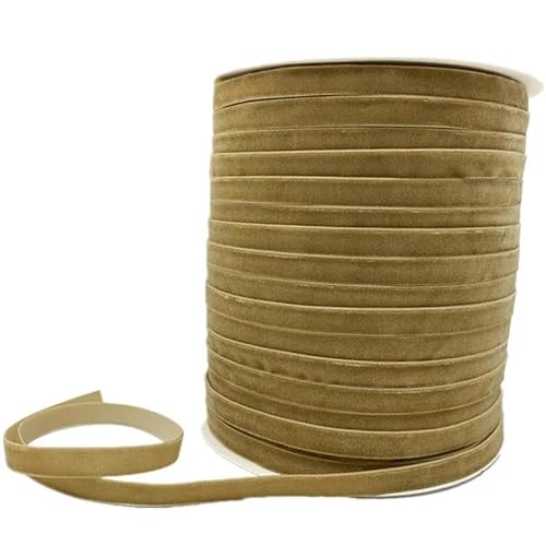 6/10/15/20/25/38 mm Samtband, handgefertigt, Hochzeitsfeier-Dekorationsband zum Verpacken, DIY-Haarschleife, Nähstoff-09–10 mm, 5 Yards von YGTGJ